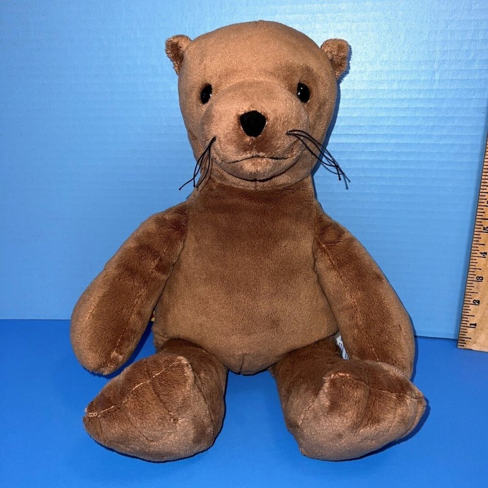 Build A Bear Brown Seal Sea Lion Plush Zoo Stuffed Animal Aquatic Mammal 2014